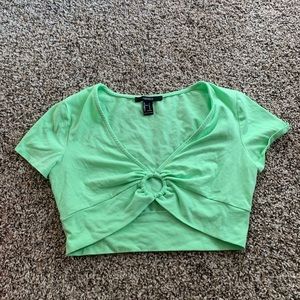 Bright Green Crop Top